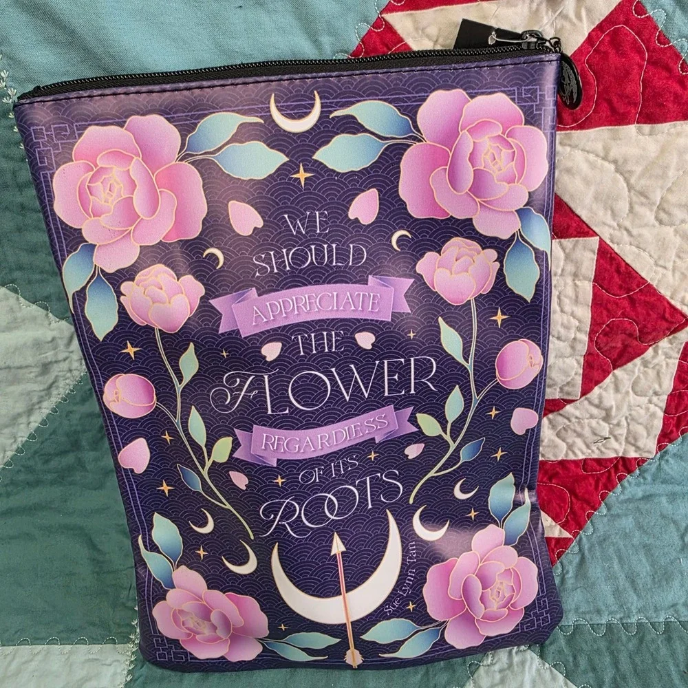 FairyLoot Daughter of the Moon Goddess Sue Lynn Tan Book Sleeve Purple Floral